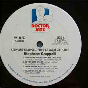 Stéphane Grappelli - Live At Carnegie Hall flac album