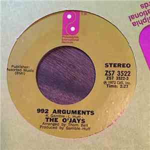 The O'Jays - 992 Arguments flac album