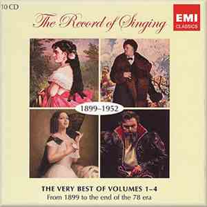 Various - The Record Of Singing: The Very Best Of Volumes 1-4: 1899-1952 flac album