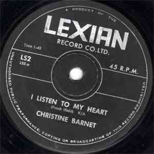 Christine Barnet - I Listen To My Heart flac album