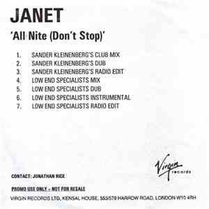 Janet - All Nite (Don't Stop) flac album