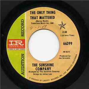 The Sunshine Company - The Only Thing That Mattered / Bolero flac album