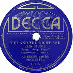 Ambrose & His Orchestra - You And The Night And The Music / I'm On A See-Saw flac album