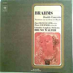 Brahms - Zino Francescatti, Pierre Fournier, Bruno Walter, Columbia Symphony Orchestra - Double Concerto - Variations Sur Un Thème De Haydn flac album