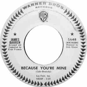 James Darren - Because You're Mine flac album