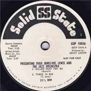 Thad Jones - Mel Lewis And The Jazz Orchestra - Presenting Thad Jones - Mel Lewis And The Jazz Orchestra flac album
