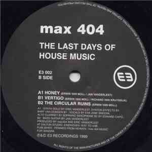 max 404 - The Last Days Of House Music flac album