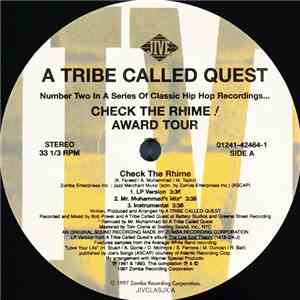 A Tribe Called Quest - Check The Rhime / Award Tour flac album