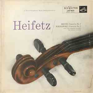 Bruch, Wieniawski, Jascha Heifetz And The RCA Victor Symphony Orchestra Conducted By Izler Solomon - Violin Concerto No. 2 In D Minor, Op. 44 / Violin Concerto No. 2 In D Minor, Op. 22 flac album