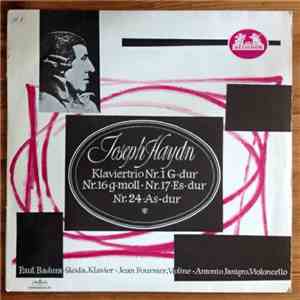 Joseph Haydn, Paul Badura-Skoda, Jean Fournier, Antonio Janigro - Klaviertrio Nr. 1 G-Dur / Nr. 16 G-Moll / Nr. 17 Es-Dur / Nr. 24 As-Dur flac album
