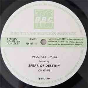 Spear Of Destiny - In Concert-413 flac album