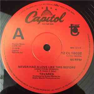 Tavares - Never Had A Love Like This Before flac album