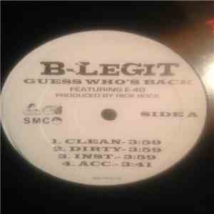 B-Legit, Balance  - Guess Who's Back / Right Here flac album