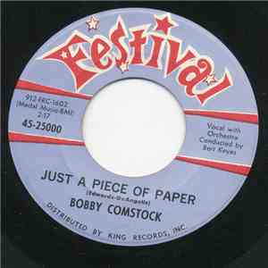 Bobby Comstock - Just A Piece Of Paper / The Garden Of Eden flac album