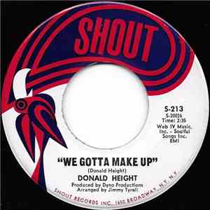 Donald Height - We Gotta Make Up / I Can't Get Enough flac album