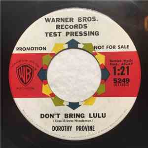 Dorothy Provine / The Girls - Don't Bring Lulu / Whisper Song (When The Pussywillow Whispers To The Catnip) flac album