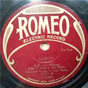 Gene Austin & His Orch. - Guilty / Blue Kentucky Moon flac album