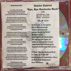 Gunter Gabriel - Bye, Bye Deutsche Mark flac album