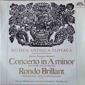 Johann Nepomuk Hummel, Ivan Palovič, Rudolf Macudziński, Slovak Philharmonic Orchestra, Ladislav Slovák - Concerto In A Minor For Piano And Orchestra / Rondo Brillant flac album