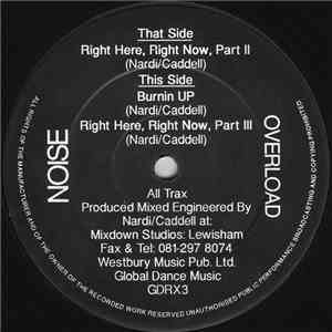 Noise Overload - Right Here, Right Now, Part II flac album
