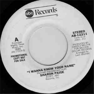 Sharon Paige - I Wanna Know Your Name flac album