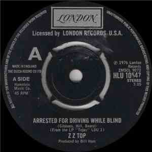 ZZ Top - Arrested For Driving While Blind flac album