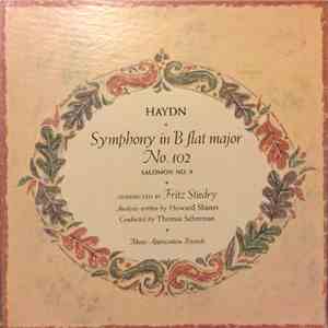Franz Joseph Haydn / Music Appreciation Symphony Orchestra, Howard Shanet - Symphony In B Flat Major No.102 (Salomon No.9) flac album