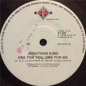 Jonathan King - One For You, One For Me flac album