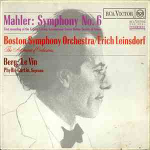 Mahler / Boston Symphony Orchestra / Erich Leinsdorf / Berg / Phyllis Curtin - Symphony No. 6 / Le Vin flac album