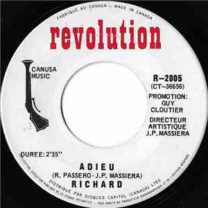 Richard - Adieu / Armes Et Larmes flac album