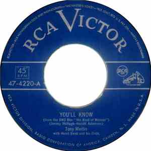 Tony Martin  With Henri René And His Orchestra - You'll Know / Over A Bottle Of Wine flac album