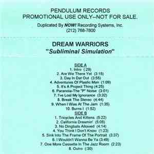 Dream Warriors - Subliminal Simulation flac album