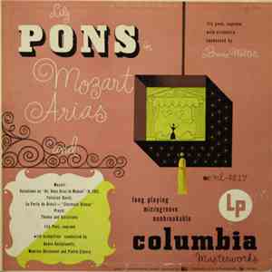 Lily Pons, Bruno Walter - Mozart Arias flac album
