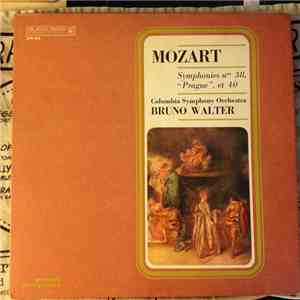Wolfgang Amadeus Mozart, Columbia Symphony Orchestra, Bruno Walter - Symphonies N° 38, "Prague", et 40 flac album