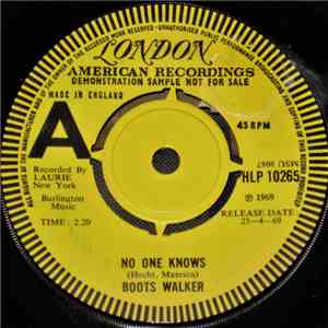 Boots Walker - No One Knows flac album
