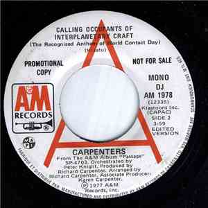Carpenters - Calling Occupants Of Interplanetary Craft (The Recognized Anthem Of World Contact Day) flac album