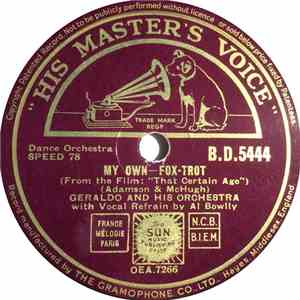 Geraldo And His Orchestra - My Own / You're As Pretty As A Picture flac album