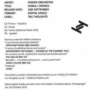 Hidden Orchestra - Vorka / Spoken flac album