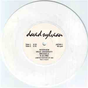 David Sylvian - Interview Vrije University Brussels 8.10.1982 flac album
