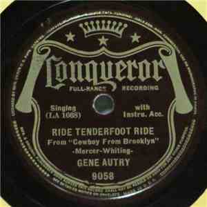 Gene Autry - Ride Tenderfoot Ride / The Old Trail flac album