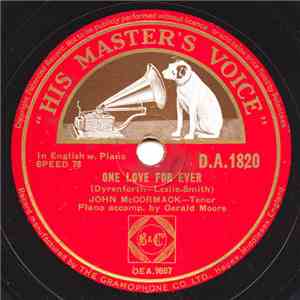 John McCormack  - One Love For Ever / Say A Little Prayer flac album