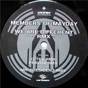 Members Of Mayday - We Are Different -RMX flac album