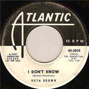 Ruth Brown - I Don't Know flac album